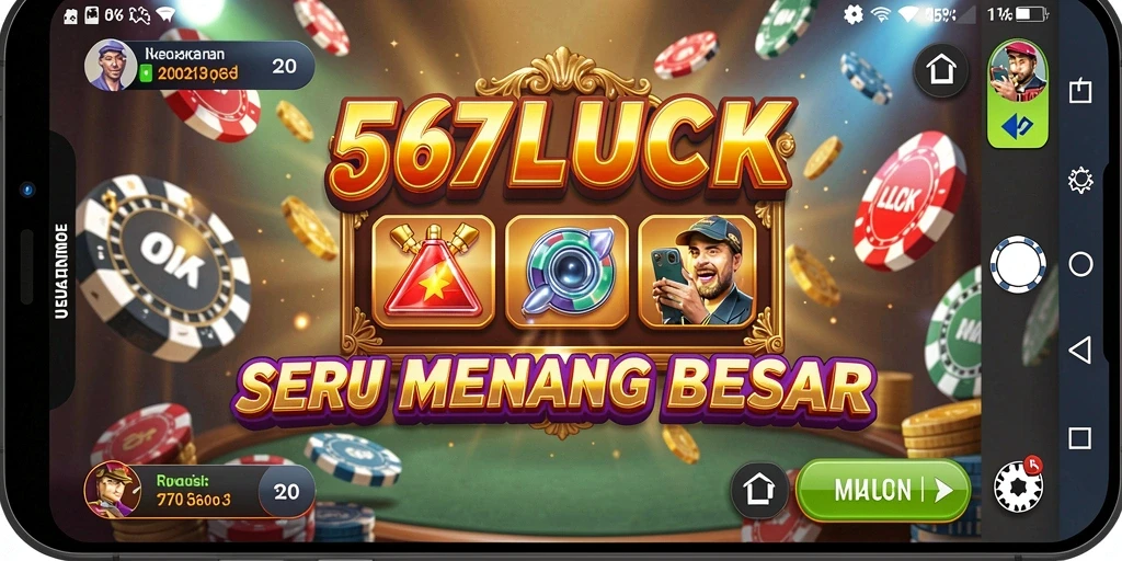Tampilan gameplay seru dari 567LUCK dengan berbagai pilihan permainan Kasino.