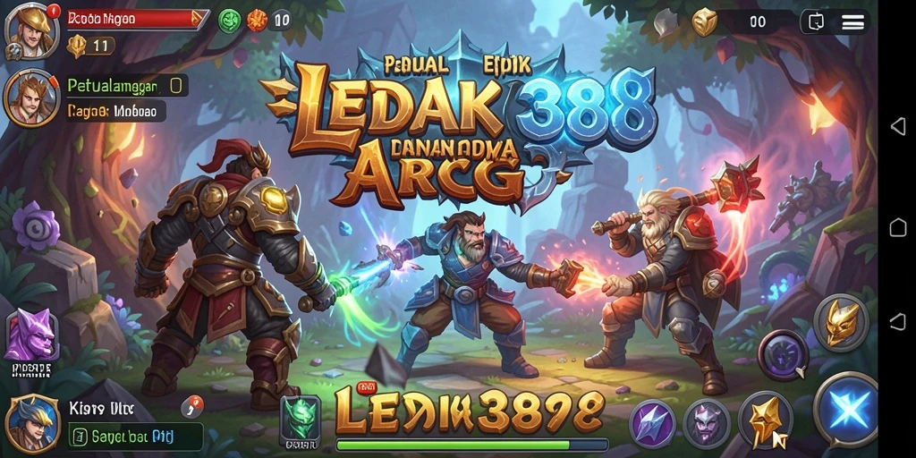 Tangkapan layar dari gameplay ARPG yang menegangkan di LEDAK388.