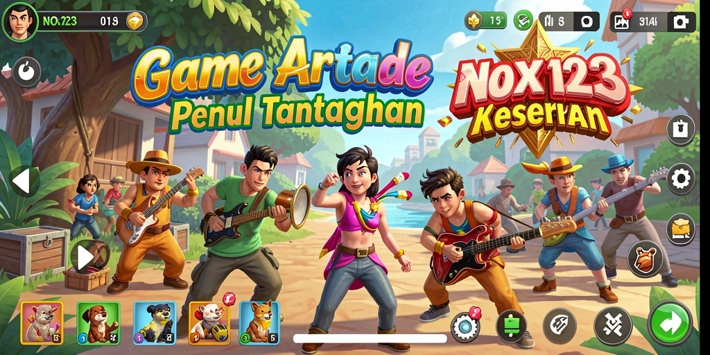 Screenshot gameplay NOX123 yang menunjukkan aksi seru dan tantangan yang menanti.