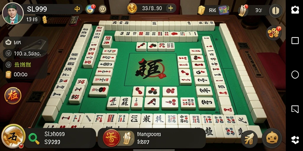 Tampilan gameplay menarik dengan papan Mahjong penuh warna dan efek visual menawan.