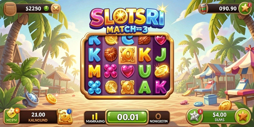 Tampilan gameplay SLOTSRI yang seru dan penuh warna.
