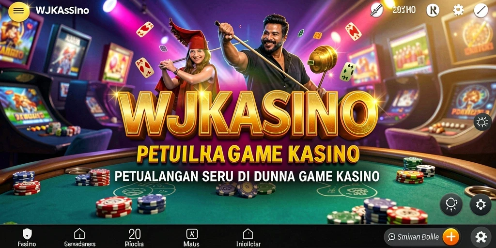 Tangkapan layar utama WJKASINO menampilkan aksi petualangan yang mendebarkan di kasino.