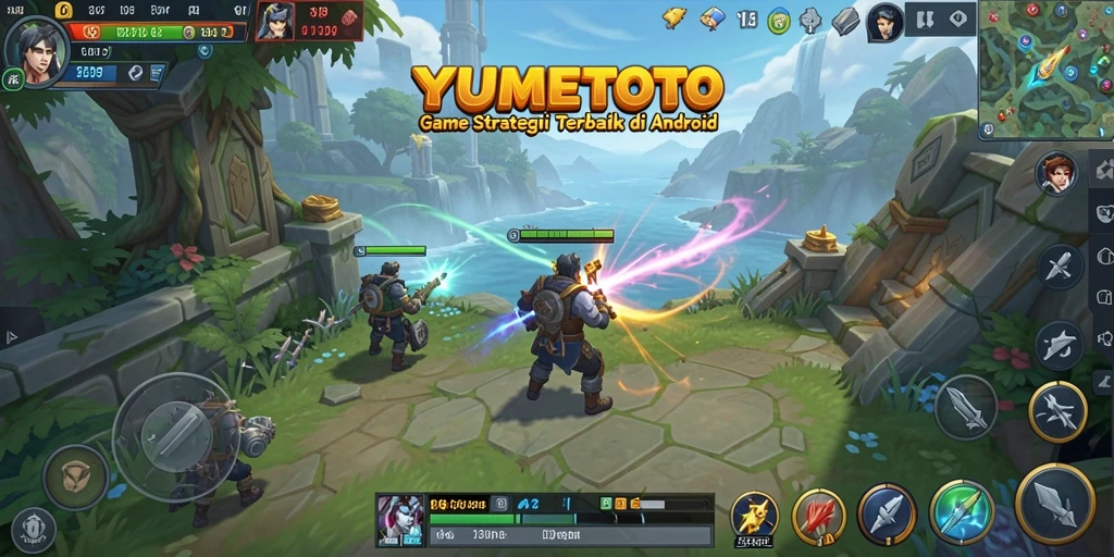 Tampilan game YUMETOTO yang seru dan penuh strategi.