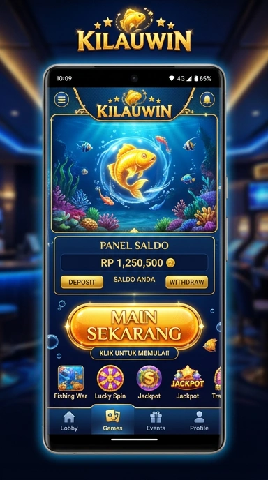 Tampilan aplikasi kilauwin yang sederhana dan menarik.